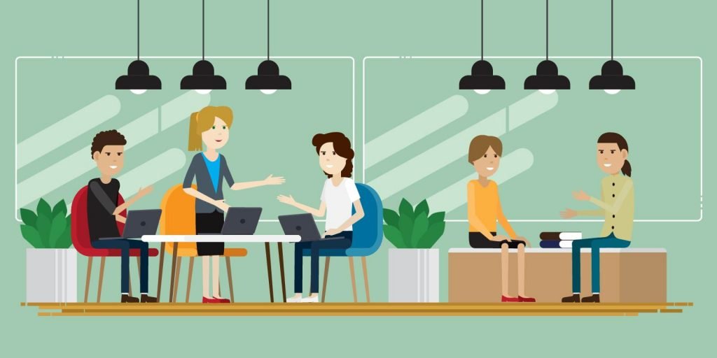 illustration of what co-working could look like